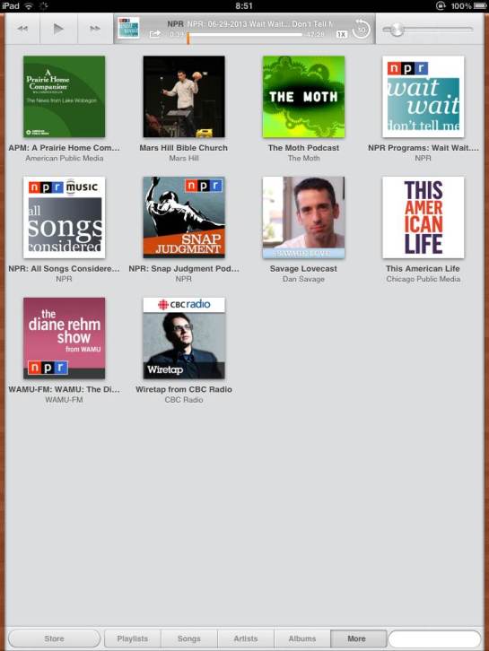 iPad Podcasts